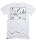 Adirondack and Beaver River Vintage Map and Survey 1879 Black and White Carol Japp T-Shirt