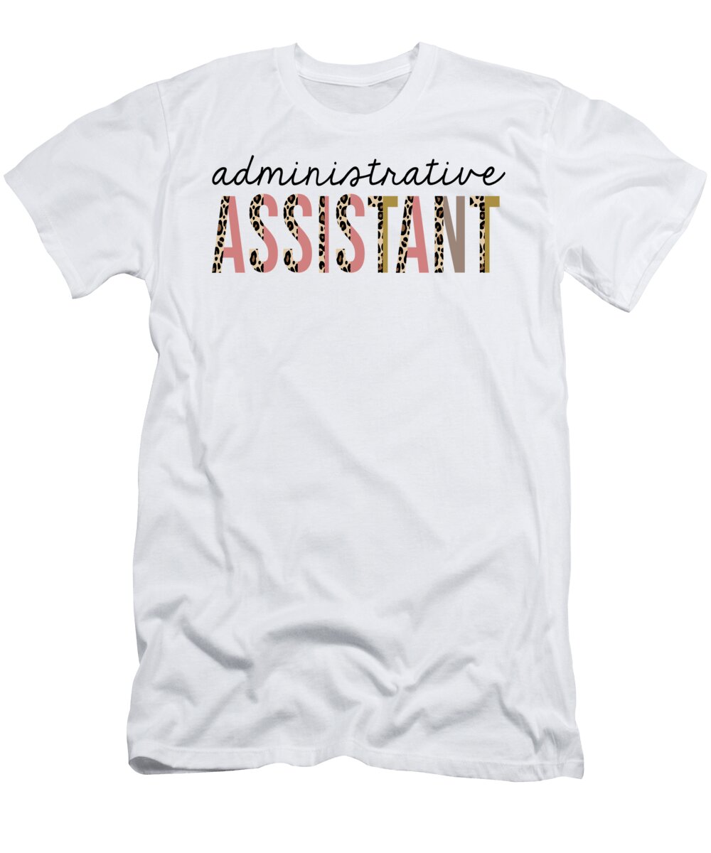 Administrative Assistant Leopard Print Funny Jensen Cena T-Shirt
