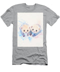 Adorable Baby Ferrets Two Baby Ferrets Chasing Each Other with Tan and White Fur Cute Watercolor Ani Henry George T-Shirt