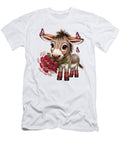 Adorable Donkey with Roses Joanna Redesiuk T-Shirt