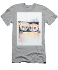 Adorable Ferret Artwork Two Baby Ferrets Investigating a Box with Tan and White Fur Cute Animal Illu Henry George T-Shirt