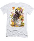 Adorable Ferret in a Flower Bucket Autumnal Creature Floral Animal Wolverine Kit Cute Wildlife Elmer Powers T-Shirt