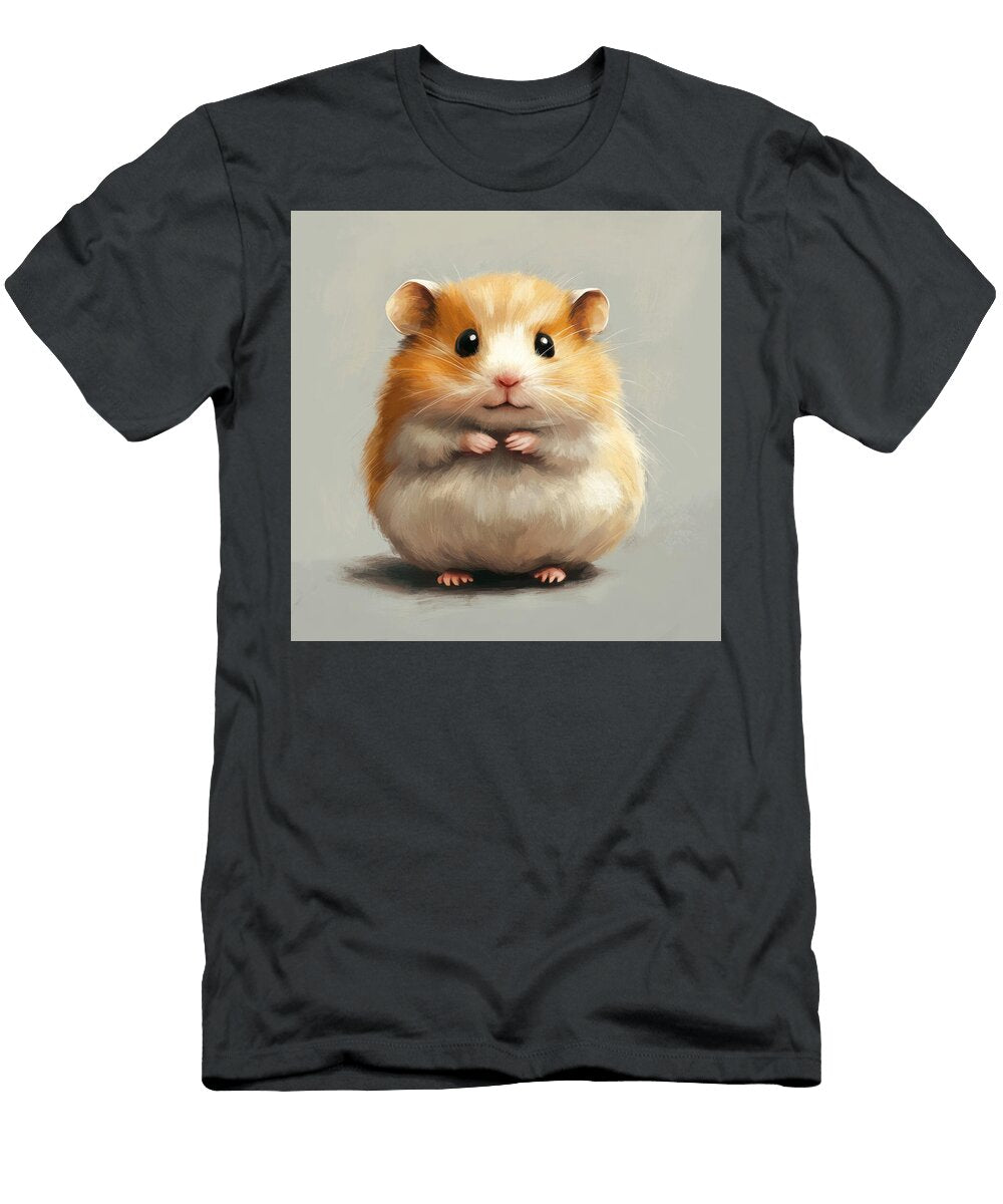 Adorable Fluffy Hamster with Clasped Paws Morgan Eila T-Shirt