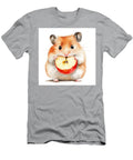 Adorable Hamster Enjoys a Juicy Red Apple Slice Buhanwa Ting T-Shirt