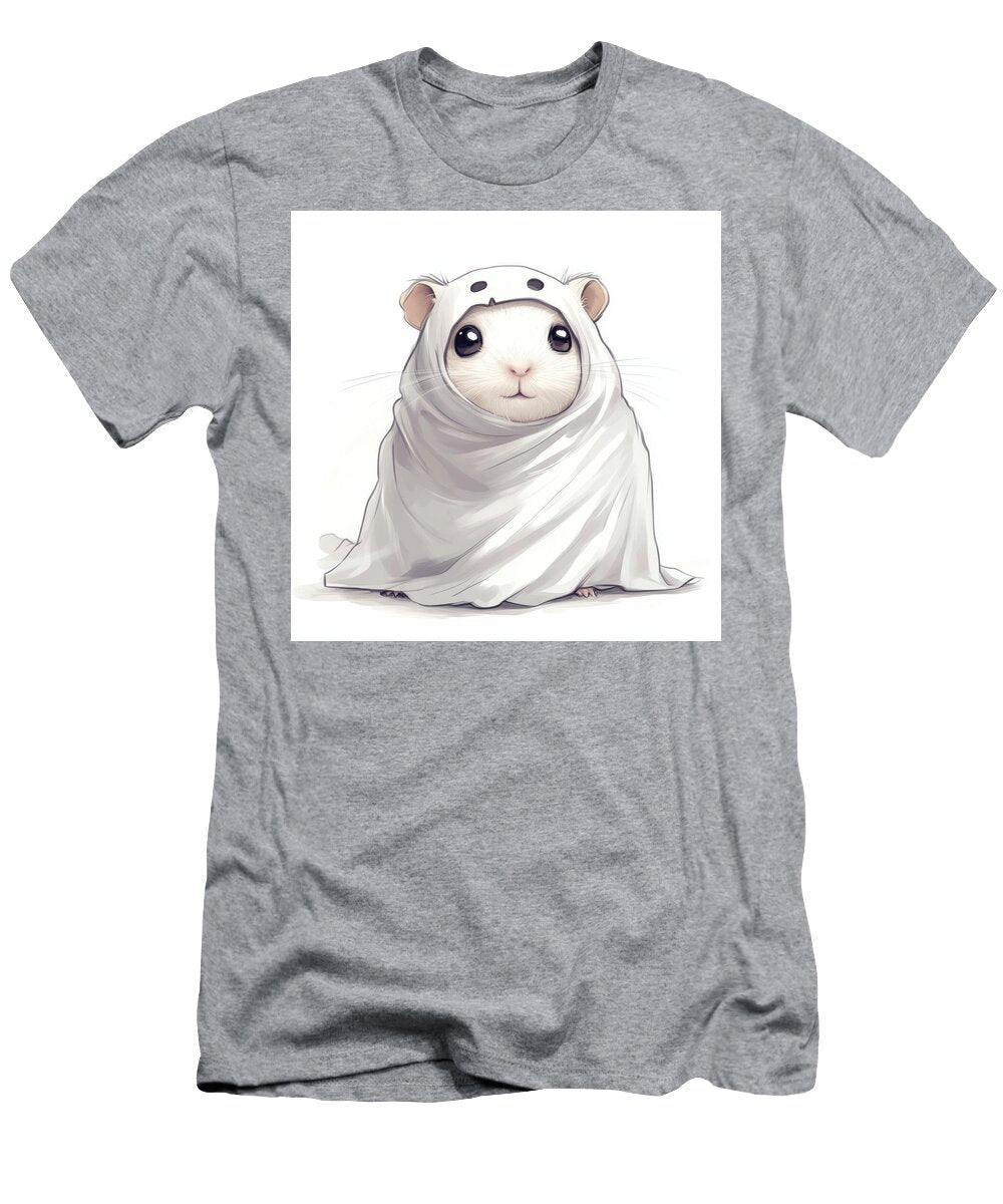 Adorable Hamster in a Ghost Costume Sebastian a T-Shirt