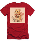 Adorable Hamster Wearing a Scarf and Vest Surrounded By Flowers Friesen Efton T-Shirt