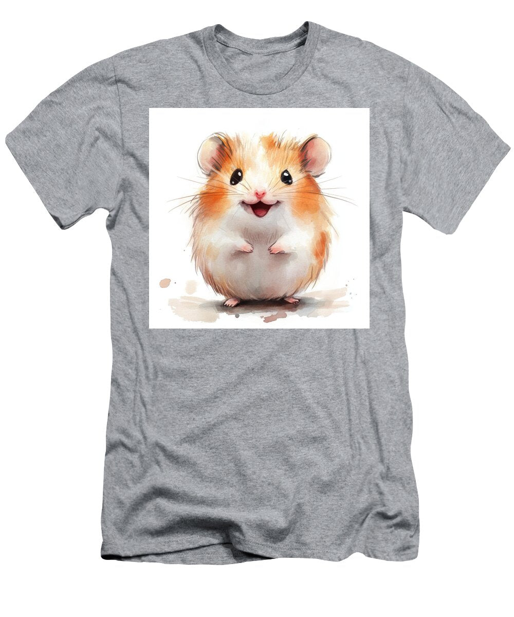 Adorable Happy Fluffy Hamster Smiling Sunila Weryal T-Shirt