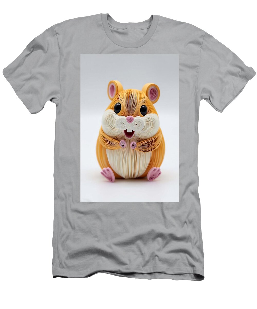 Adorable Quilling Hamster Craft Cute Hamster Grayson Sheppard T-Shirt