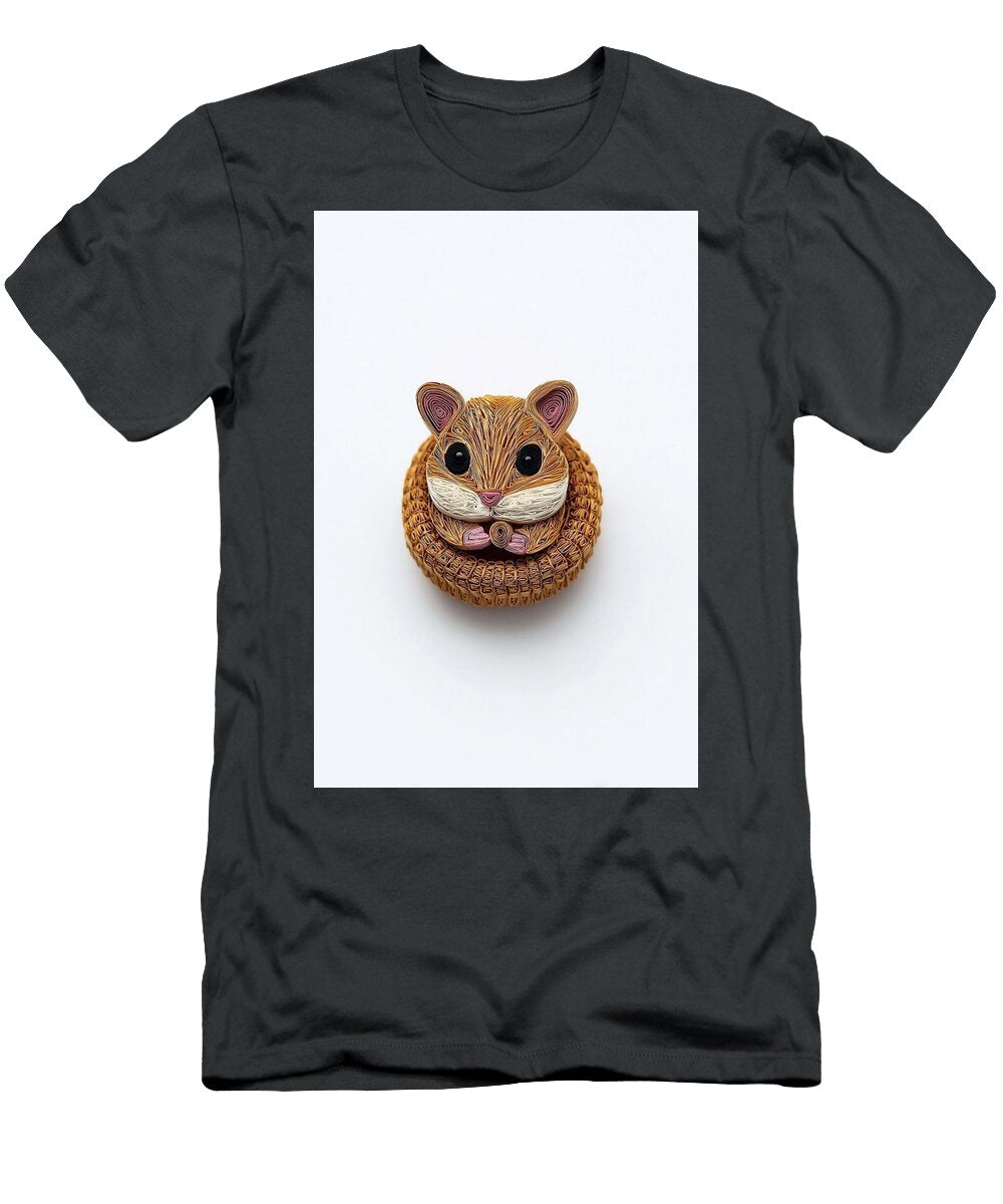 Adorable Quilling Hamster Cute Hamster Grayson Sheppard T-Shirt
