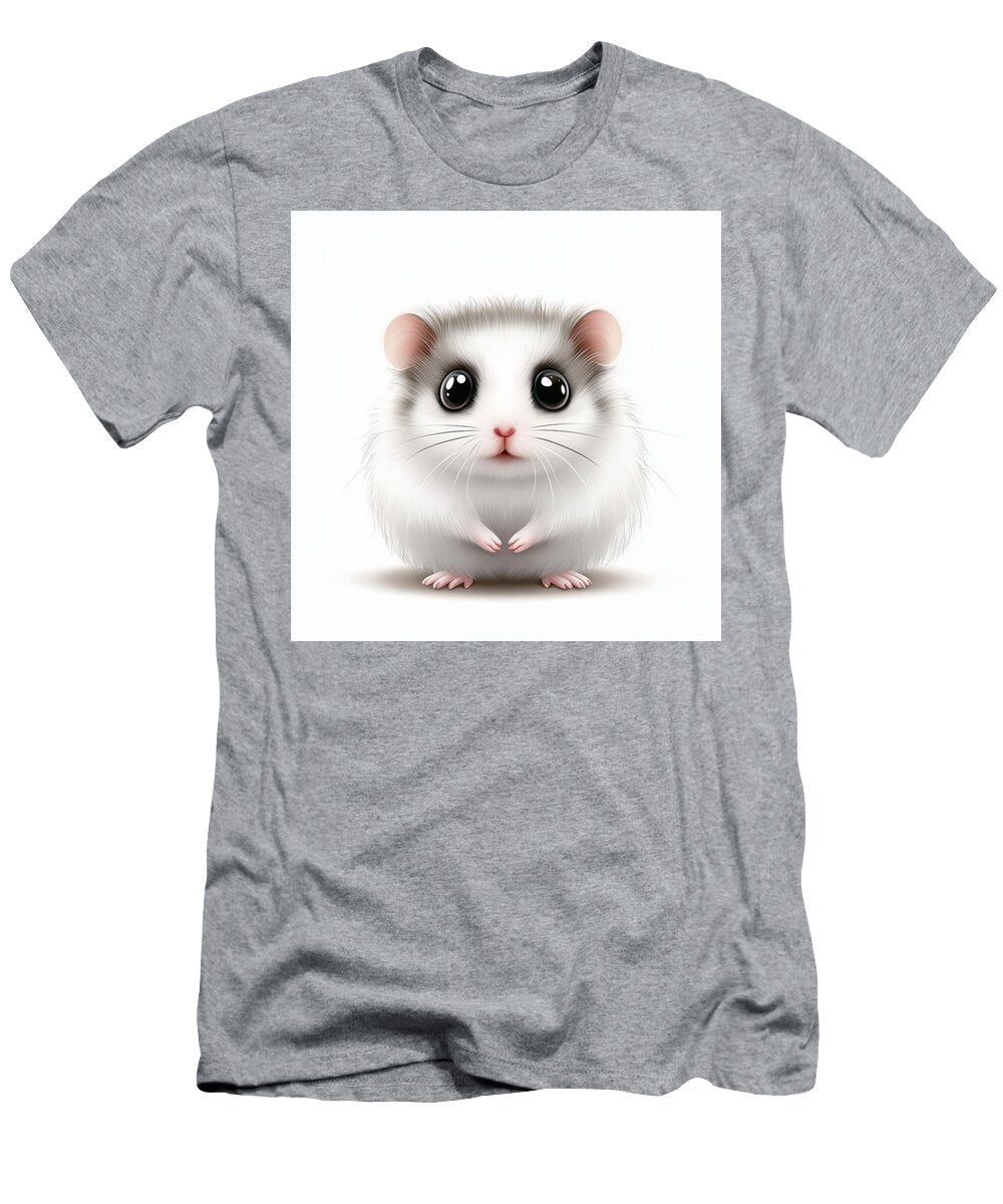 Adorable White Fluffy Hamster with Big Eyes Kabindra Raral T-Shirt