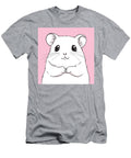 Adorable White Hamster on a Pink Background Aimee Mailet T-Shirt