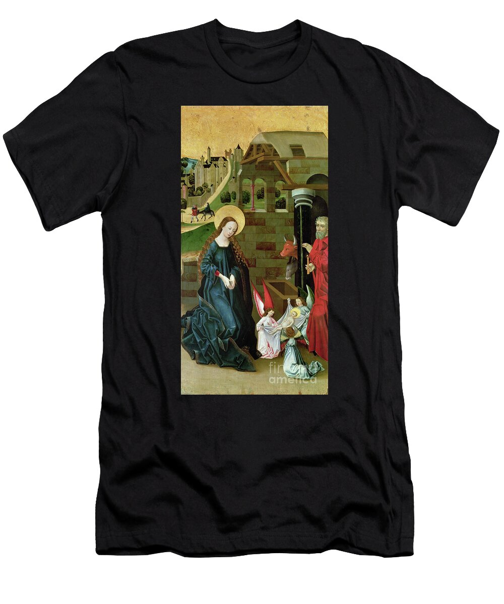 Adoration of the Infant Jesus Side Panel of a Triptych Schwabian School T-Shirt