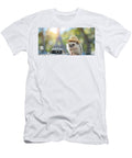 Adventurous Hedgehog with Camera on Sunny Day in Nature Michal Bednarek T-Shirt