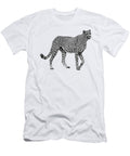 African Cheetah Big Cat Ink Illustration Loren Dowding T-Shirt