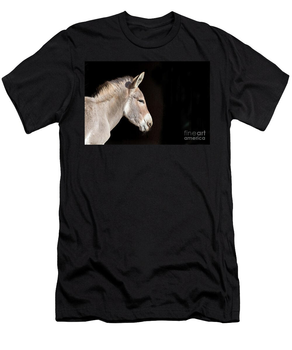 African Wild Donkey Side Profile with Space for Text Indigenous Jane Rix T-Shirt