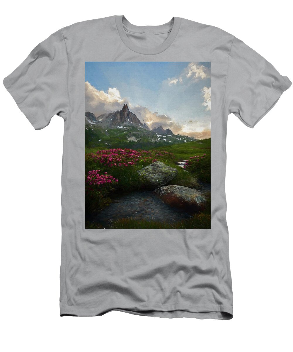 Afternoon Light in the Alps Iii Jon Glaser T-Shirt