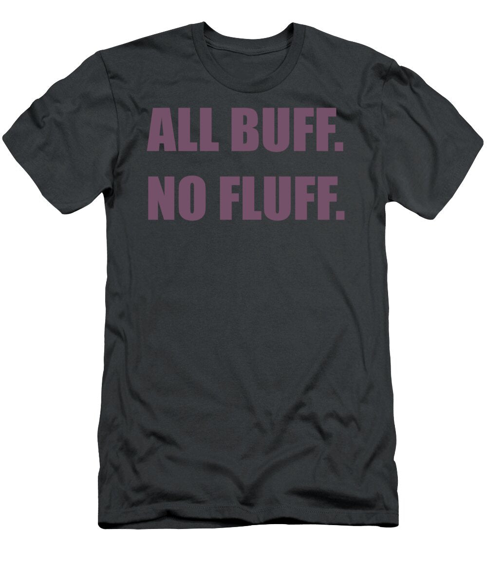 All Buff No Fluff Fat Hamster Graphic Trending Unisex Youth Funny Unique Casual Cute Noah Austin T-Shirt