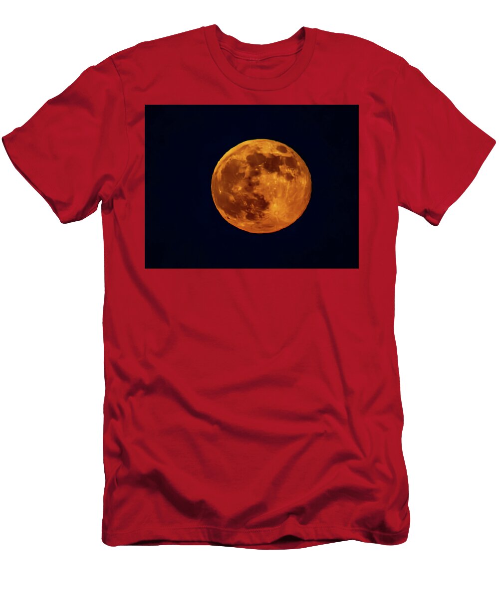 Amber Moon Above Lake Hartwell Blue Ridge Horizons Photography I Phillip Haynes T-Shirt