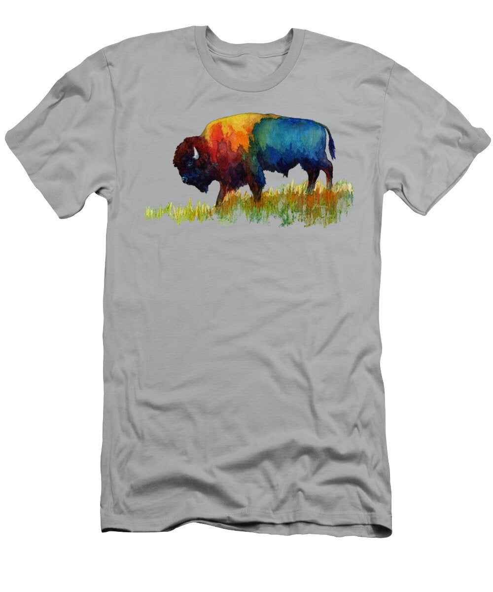American Buffalo Iii Solid Background Hailey E Herrera T-Shirt
