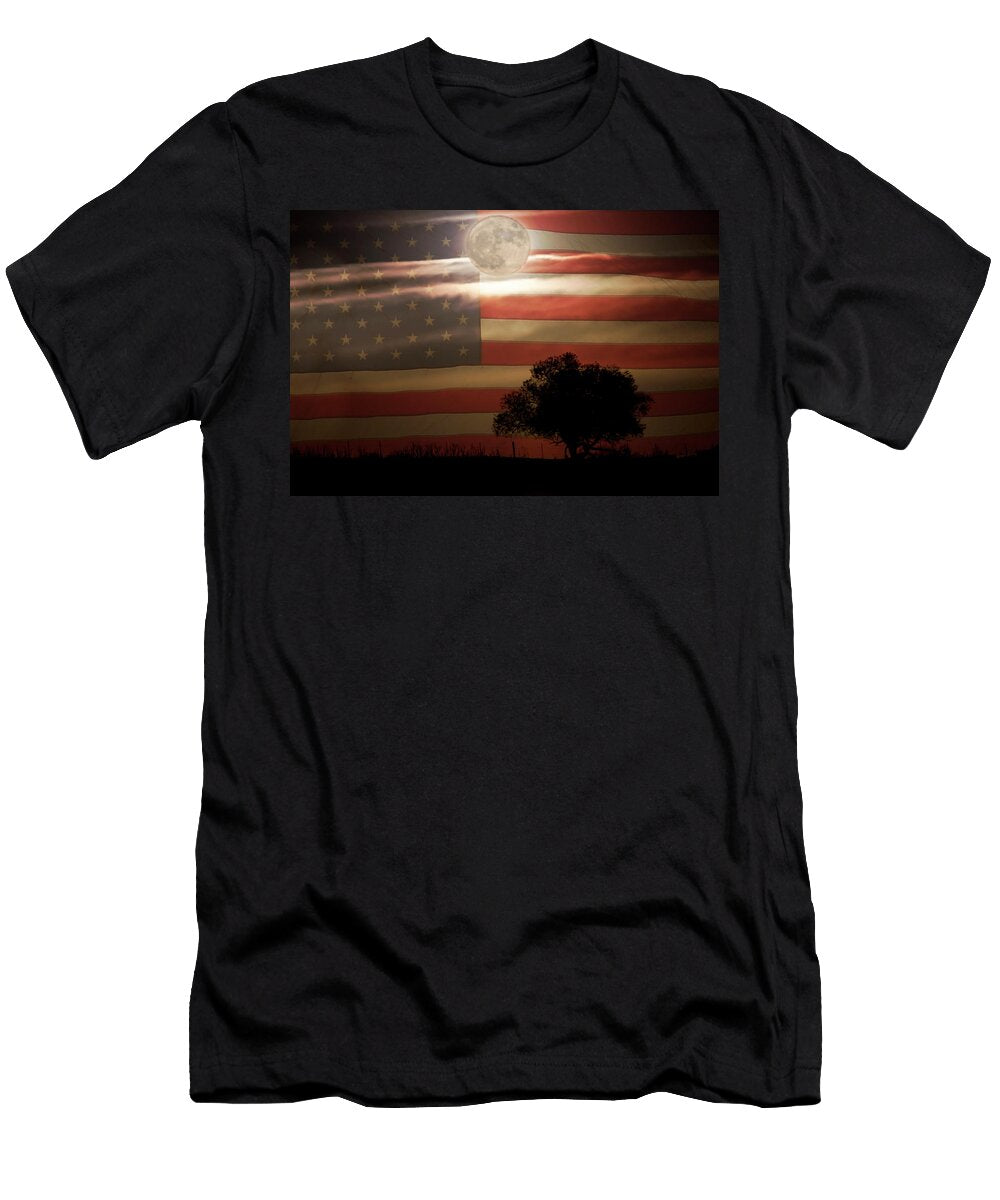 American Country Supermoon James Bo Insogna T-Shirt
