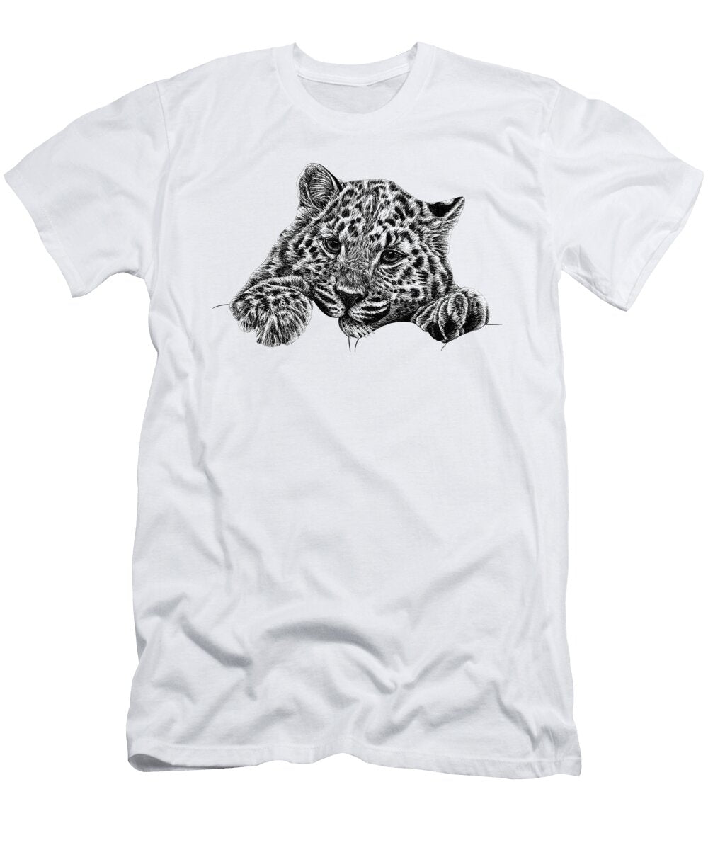 Amur Leopard Cub Loren Dowding T-Shirt