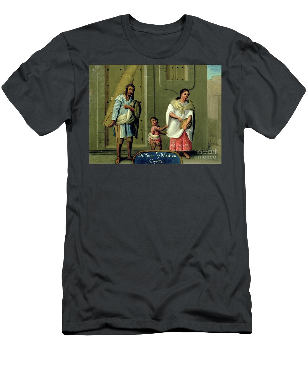 An American Indian Man and His Mixed Race Wife From a Series on Mixed Race Marriages in Mexico Mexican School T-Shirt