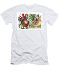 An Angel in a Sleigh Full of Toys Pulled By a Donkey with Father Christmas Next to It C 1880 English School T-Shirt
