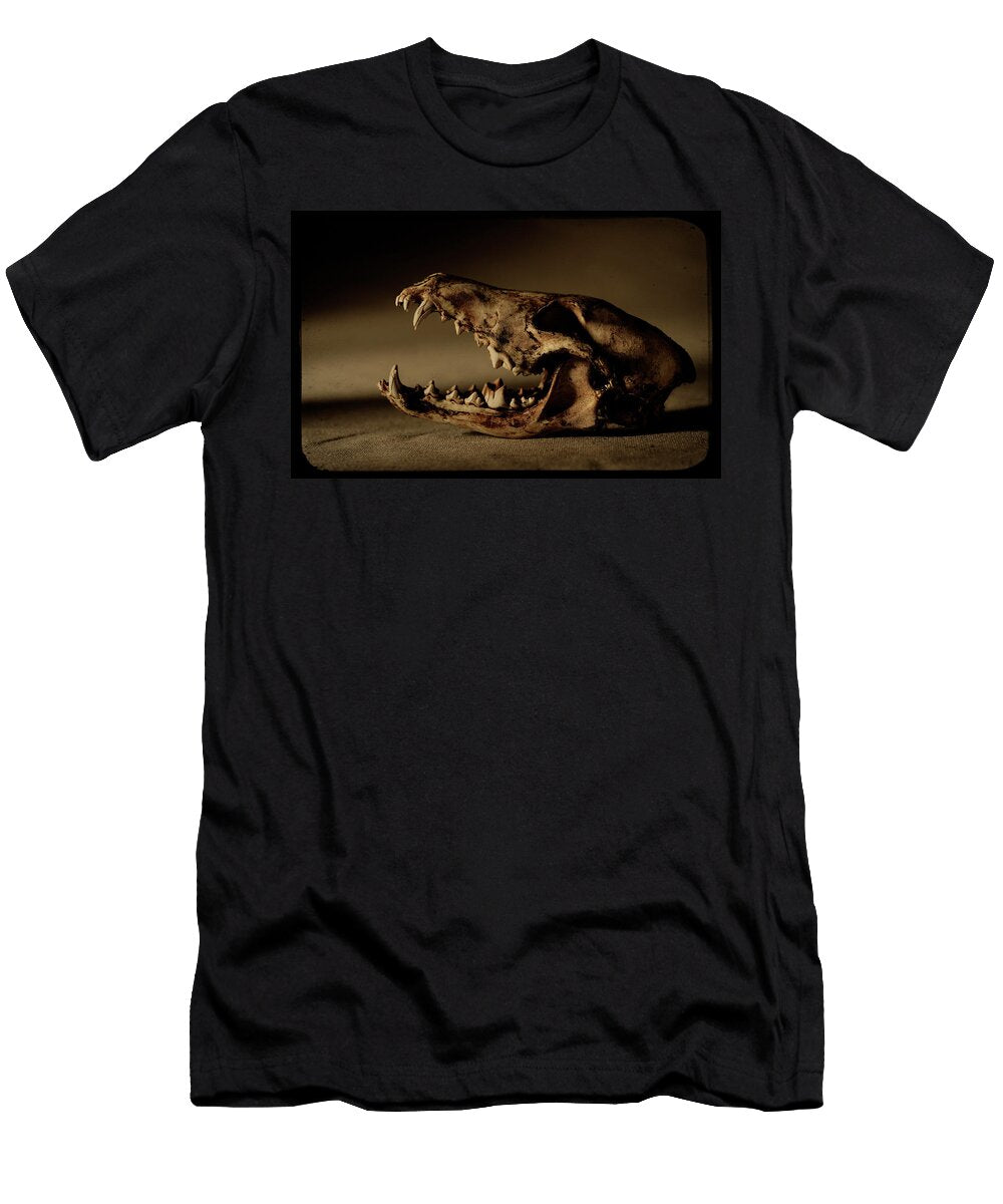 An Old Coyote Skull Canis Latrans Earl Harper T-Shirt