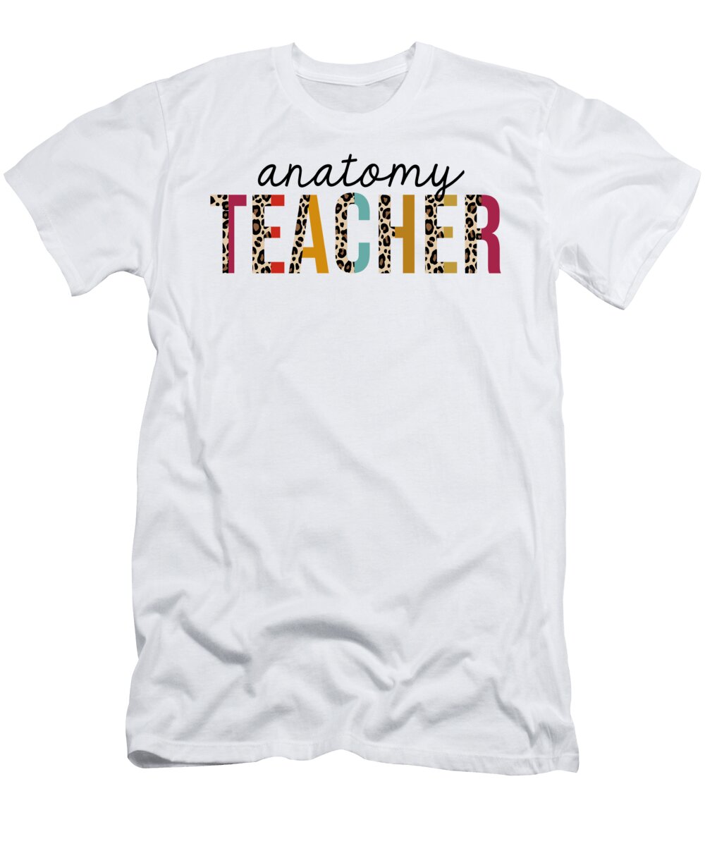 Anatomy Teacher Leopard Print Funny Jensen Cena T-Shirt