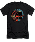 Angry Burning Panther Cartoon Tattoo Gifts Licensed Art T-Shirt