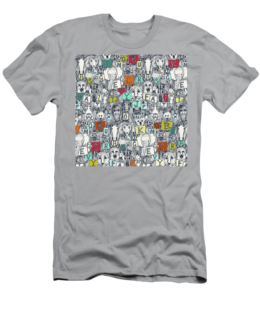 Animal Abc Indigo Multi Variant 2 Sharon Turner T-Shirt