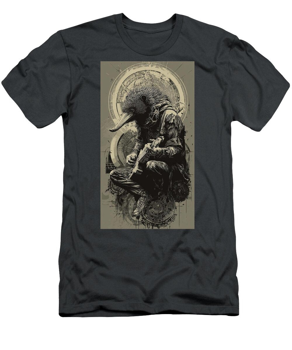 Animal Music Abstract Art Echidna Art Creative Design Elmer Powers T-Shirt