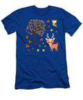 Animals in the Colorful Autumn Forest Deer Owl Set Tenshirt T-Shirt