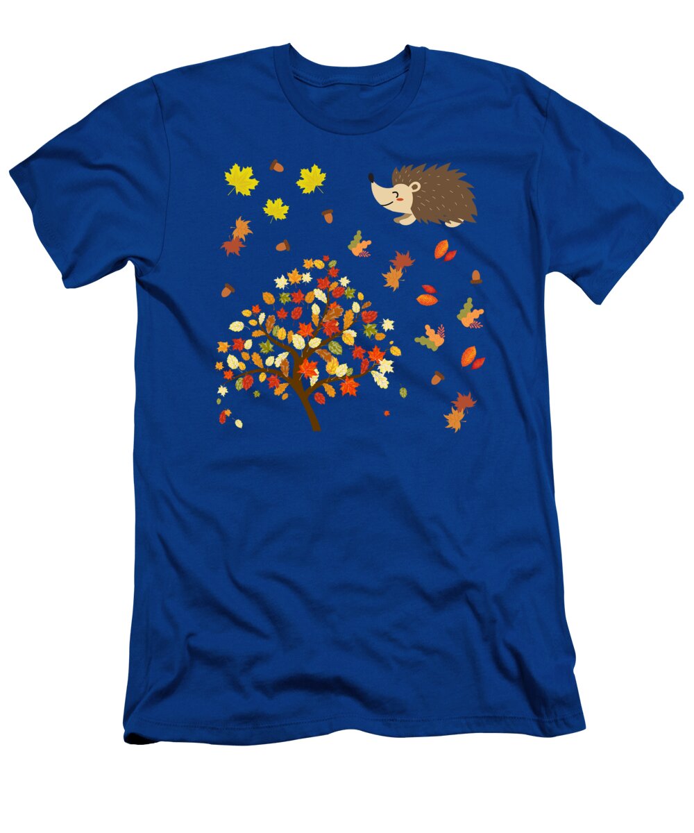 Animals in the Colorful Autumn Forest Sticker Set Tenshirt T-Shirt