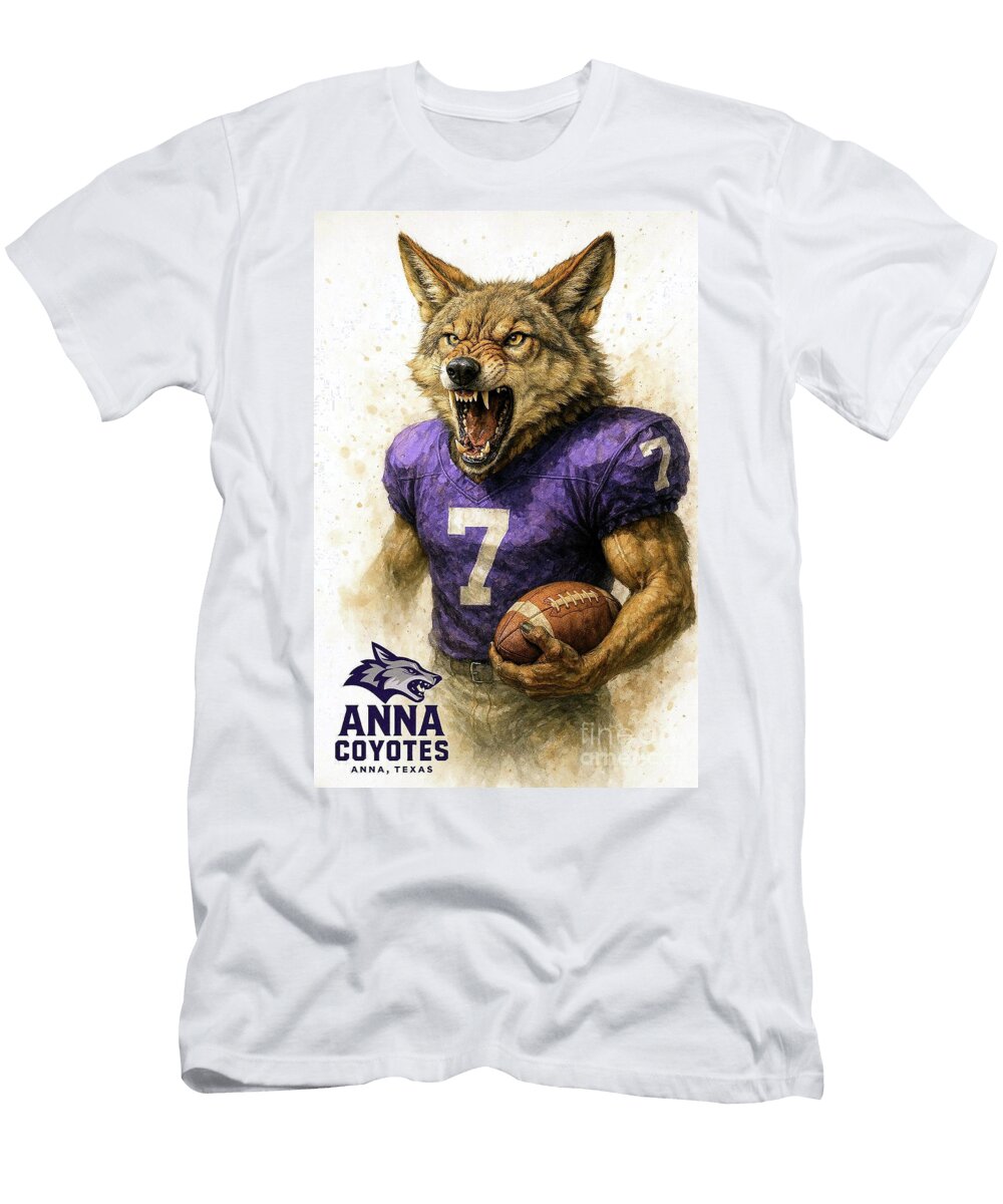 Anna Coyotes Anna Texas Football Logo Robert Williams T-Shirt