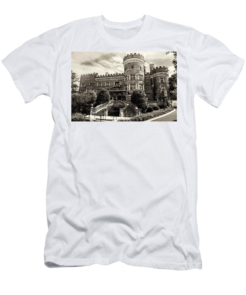 Arcadia College Grey Towers Castle in Sepia Bill Cannon T-Shirt