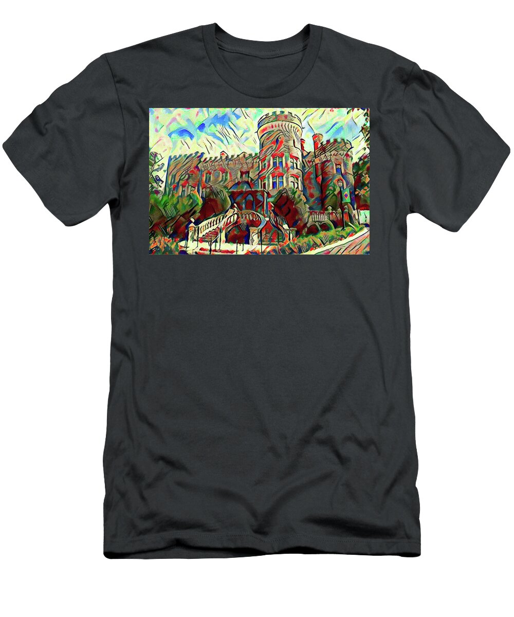 Arcadia College Grey Towers Castle Watercolor Bill Cannon T-Shirt