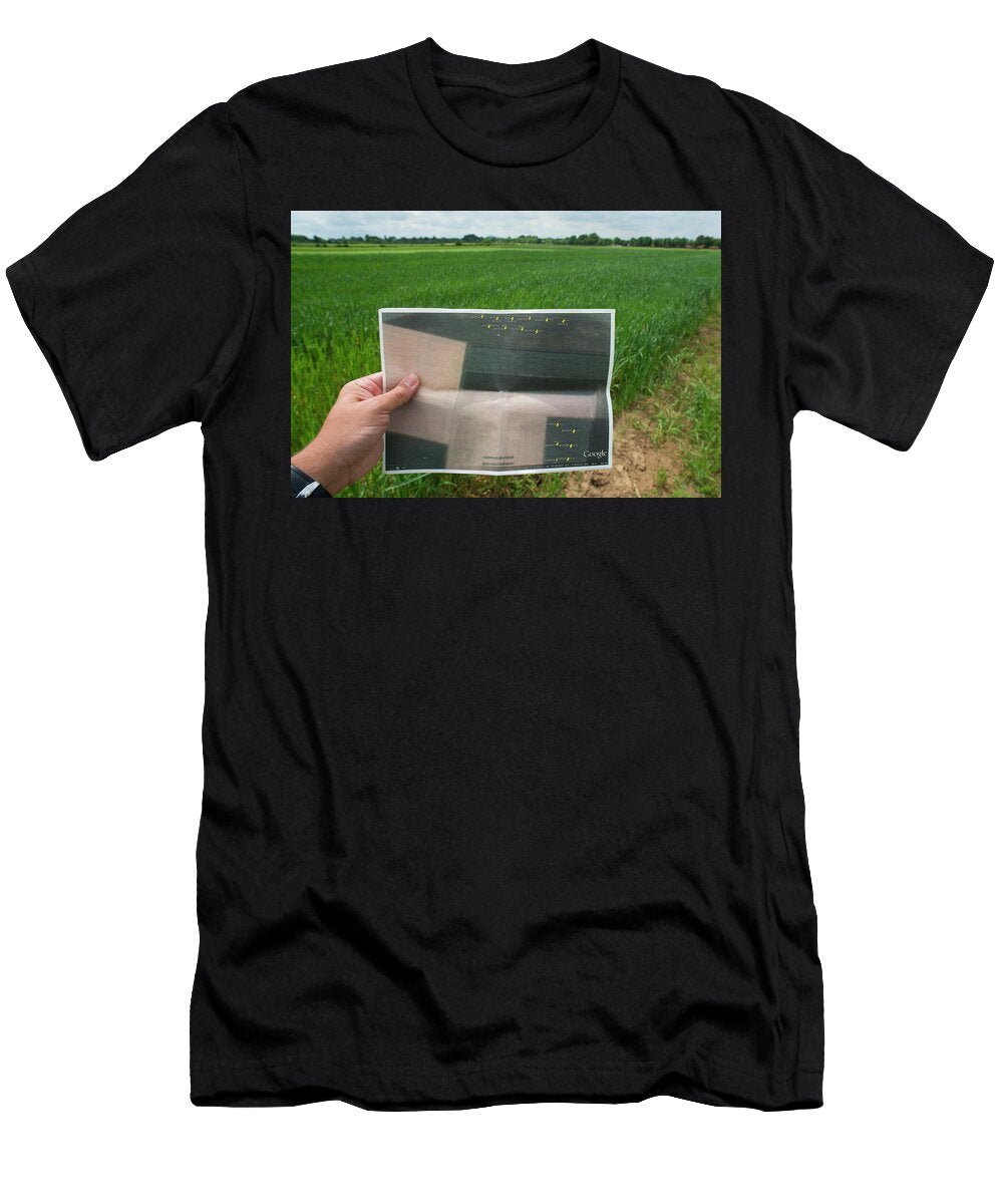 Area Map Marked with the Location of European Hamster Edwin Giesbers Natureplcom T-Shirt