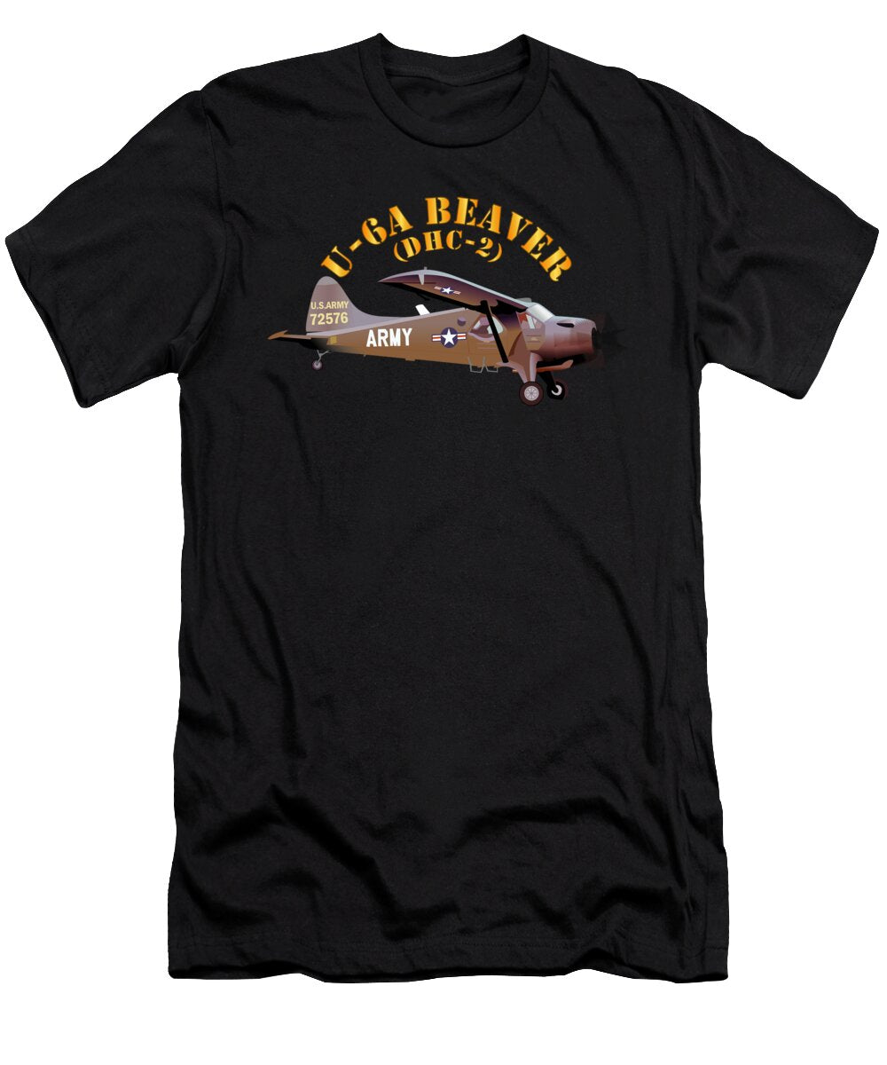 Army U 6a Beaver Dhc 2 Tom Adkins T-Shirt