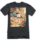 Artistic Animal Charming Ferret Hiding Amongst Colorful Treasures Cute Ferret Hidden Creature Clint Mclaughlin T-Shirt