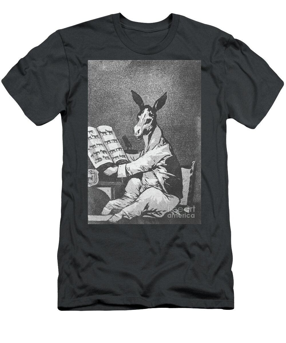 As Far Back As His Grandfather Plate 39 of Los Caprichos 1799 Aquatint By Goya Goya T-Shirt