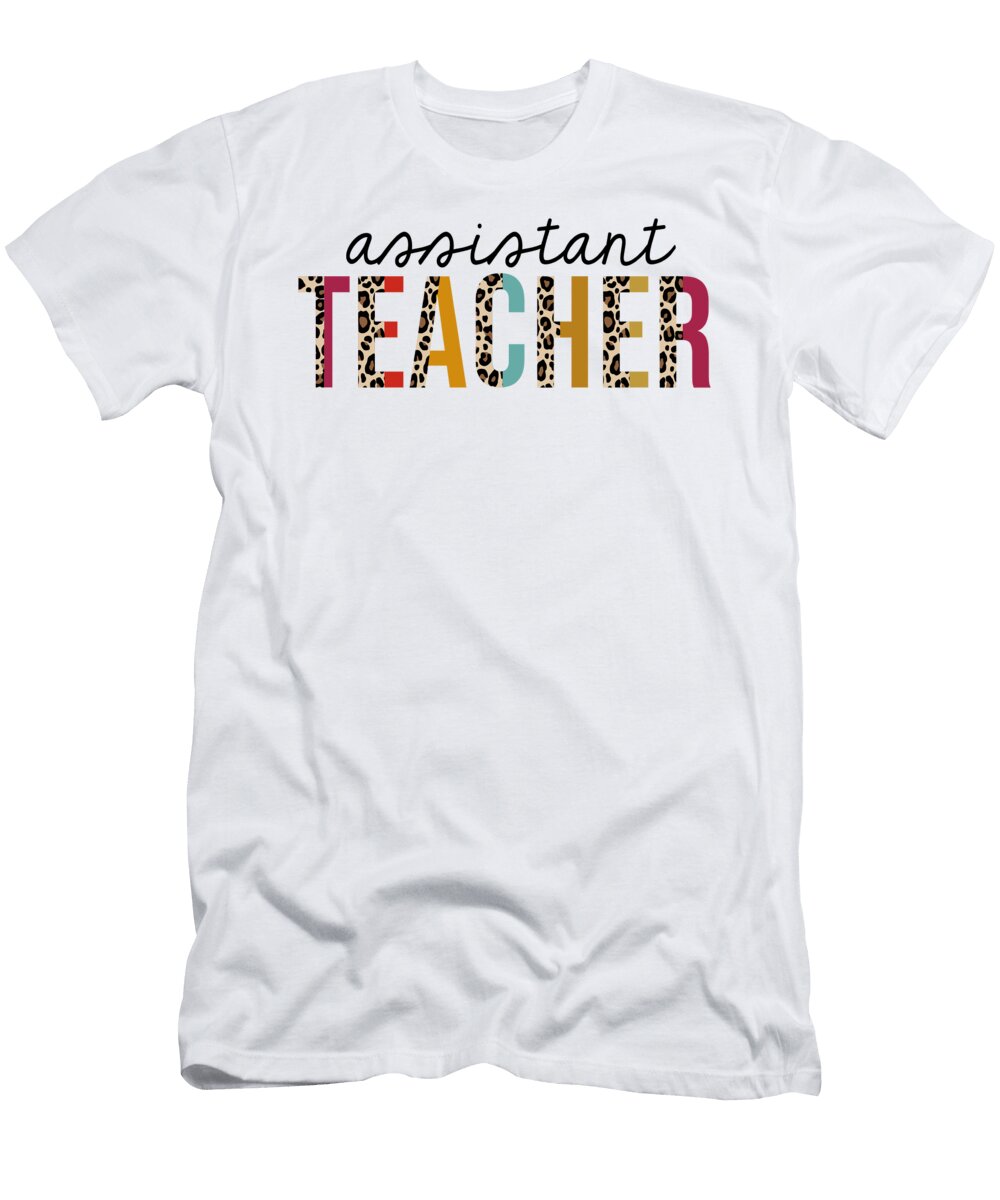 Assistant Teacher Leopard Print Funny Jensen Cena T-Shirt