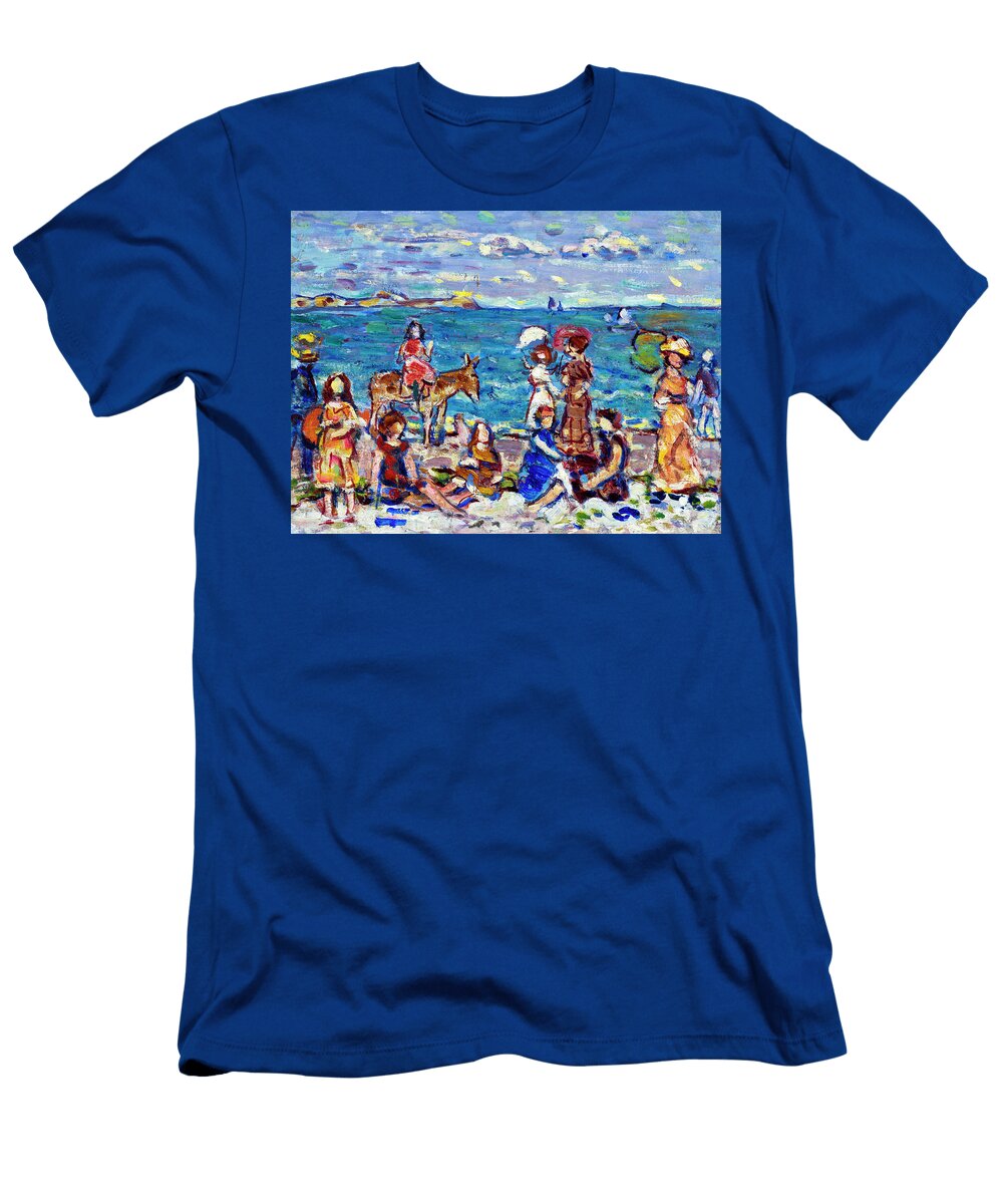 At the Beach By Maurice Brazil Prendergast 1910 Maurice Brazil Prendergast T-Shirt