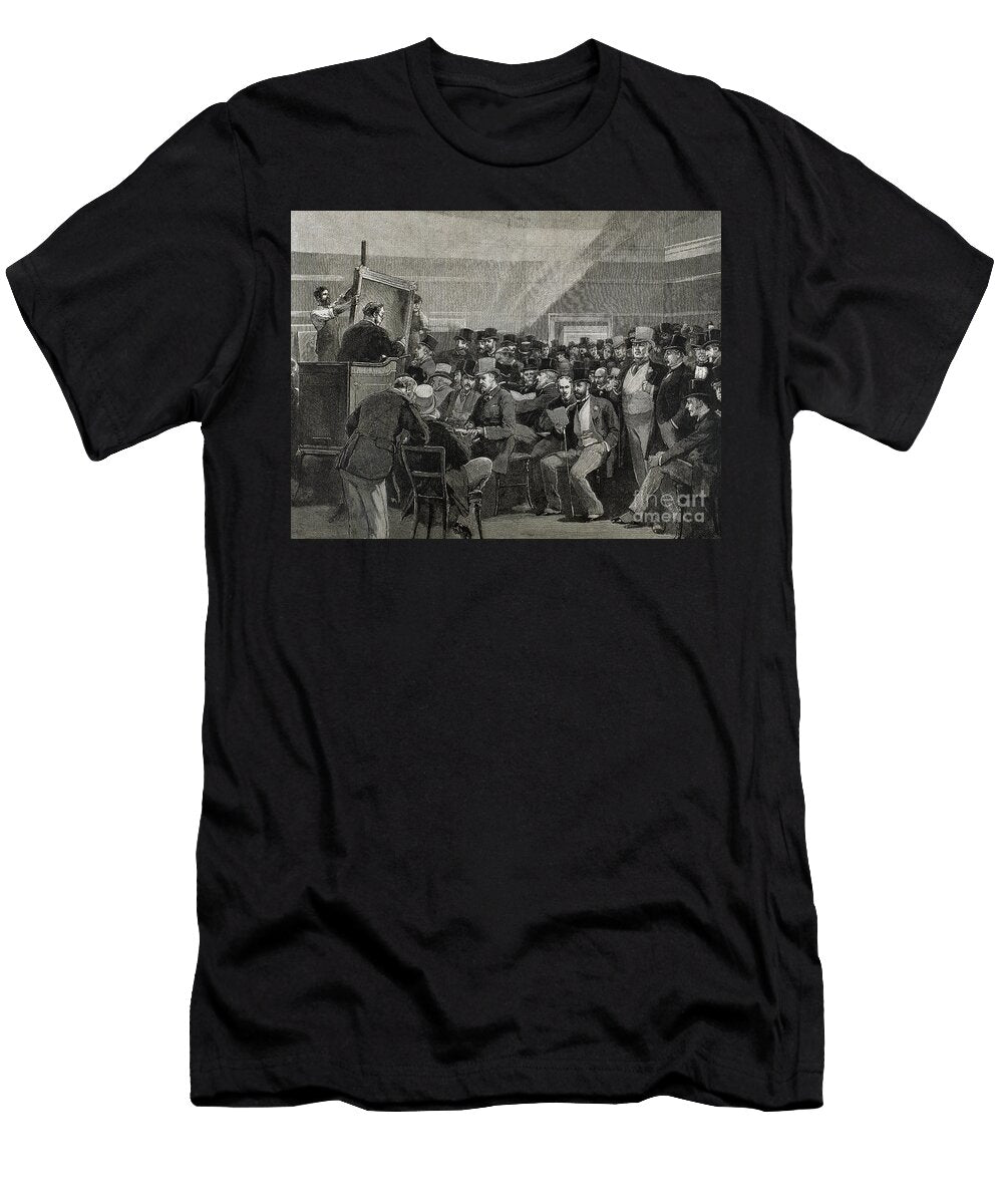 Auction Room London England 1888 LA Ilustracion Iberica Unknown Artist T-Shirt