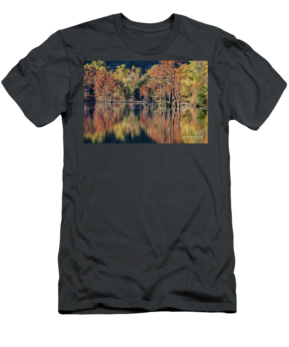 Autum At the Fork River Iris Greenwell T-Shirt