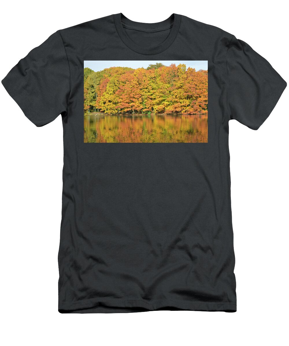 Autumn Colors Water Reflection Johan Ferret T-Shirt