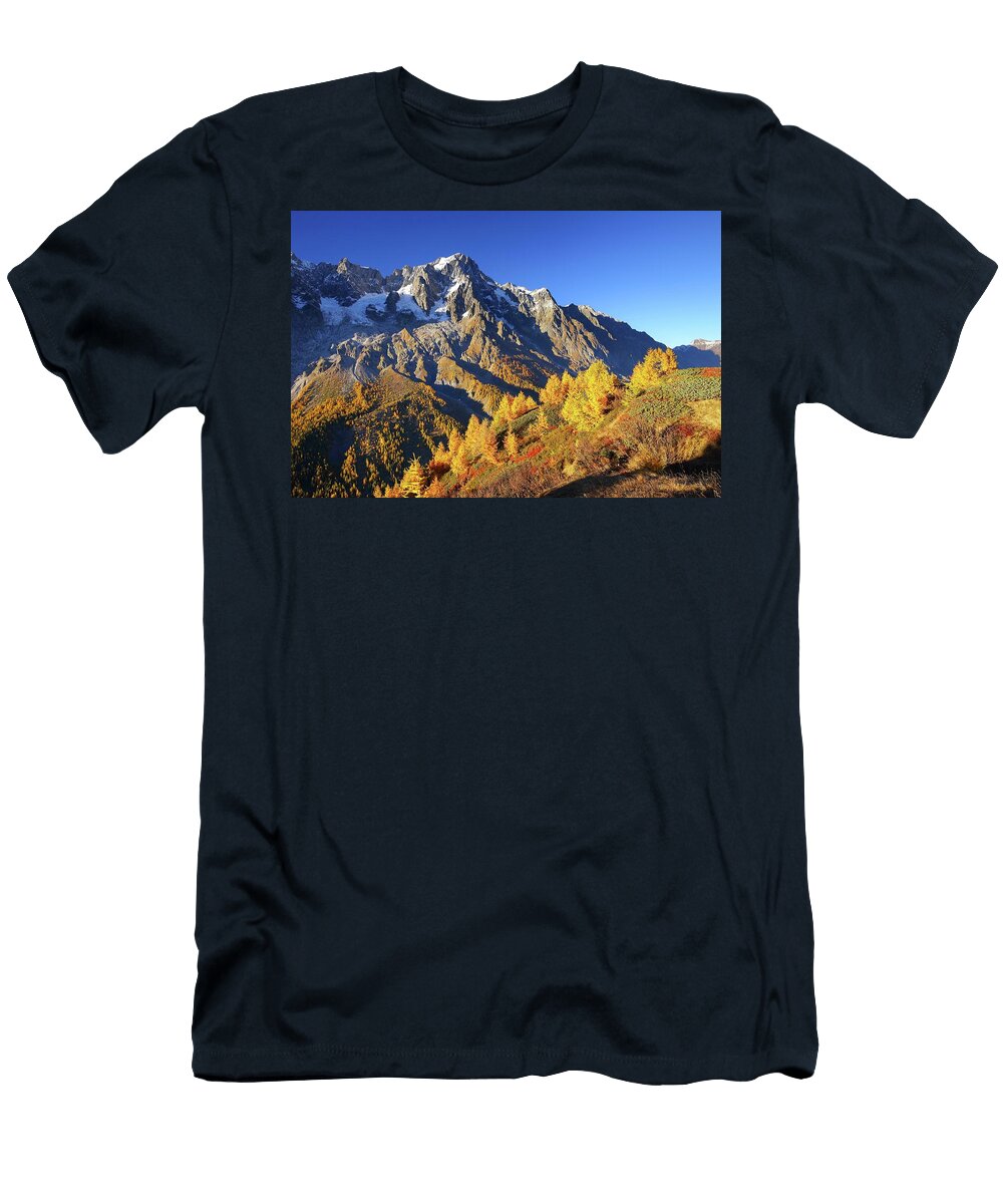 Autumn Landscape Aosta Valley Italy Davide Carlo Cenadelli T-Shirt