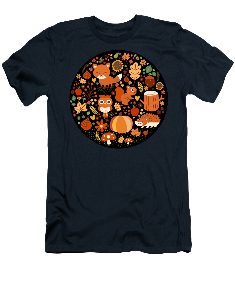 Autumn Party for Forest Friends Little Bunny Sunshine T-Shirt