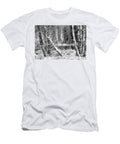 Autumn Snow Black and White Thomas R Fletcher T-Shirt