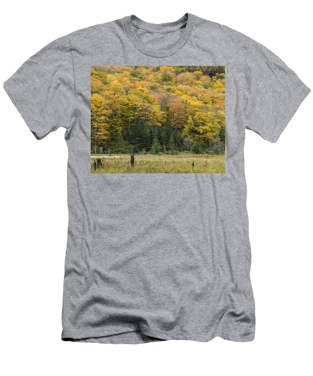 Autumn Trees Smugglers Notch Vermont Mount Mansfield Beaver Pond Andy Gimino T-Shirt